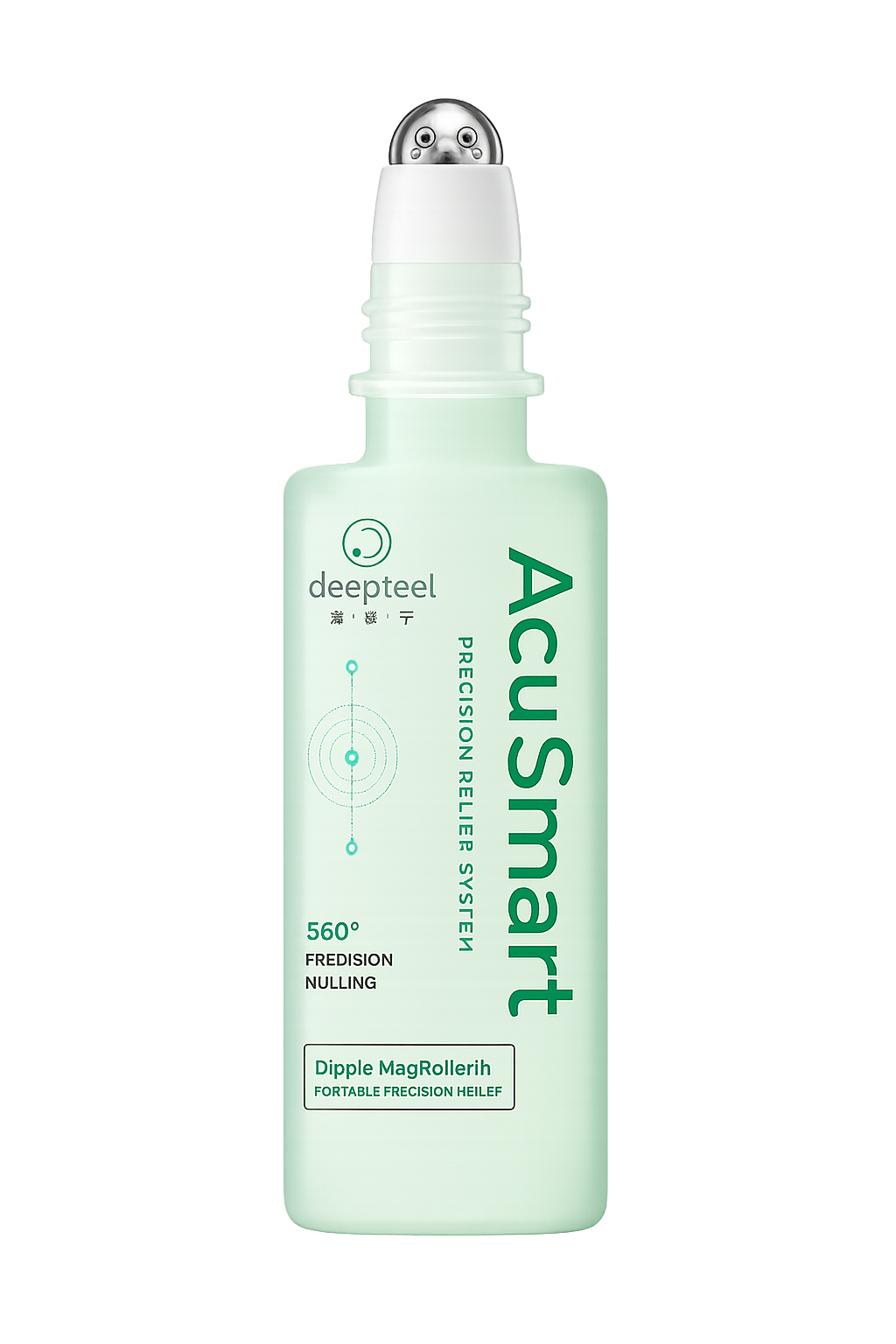 AcuSmart Relief bottle with Dippie MagRoller 360 Precision Magnetic Bead applicator